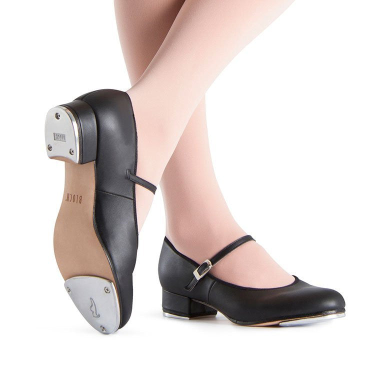 Bloch Women's Merry Jane Tap Dance Shoe - Synthetic Leather With Removable Bow