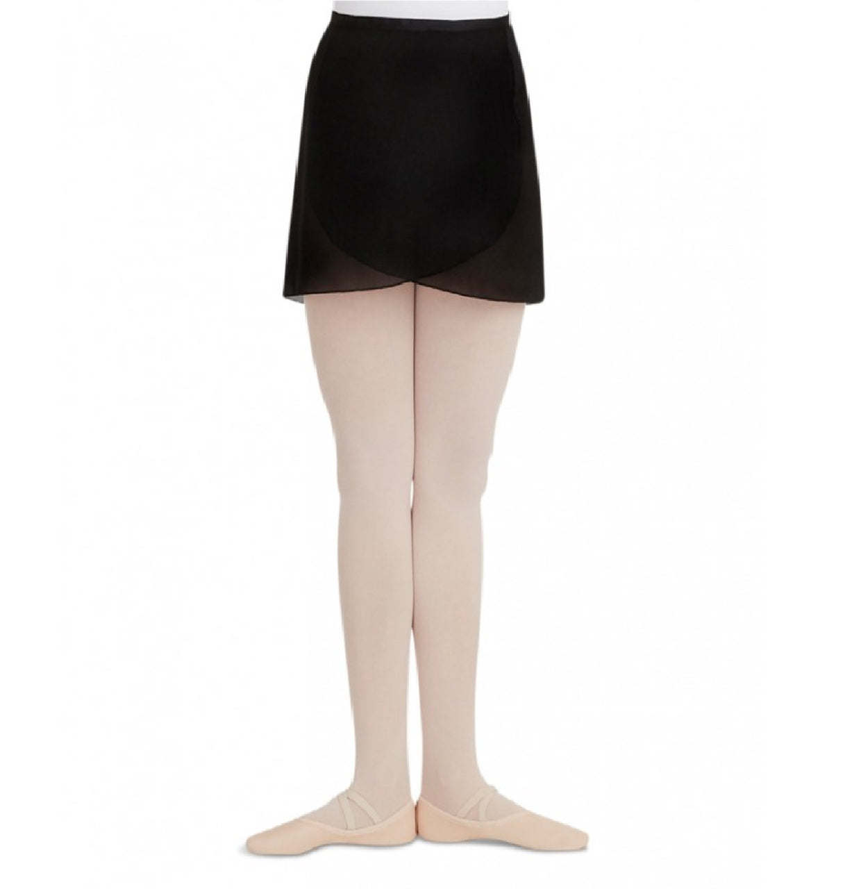 Capezio Mock Wrap Tactel Pull-On Ballet Skirt - TC0011C Girls